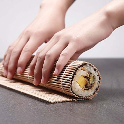 Bamboo Sushi Kit, Sushi Rolling Mats, Including 2 Mats, 5 Pairs