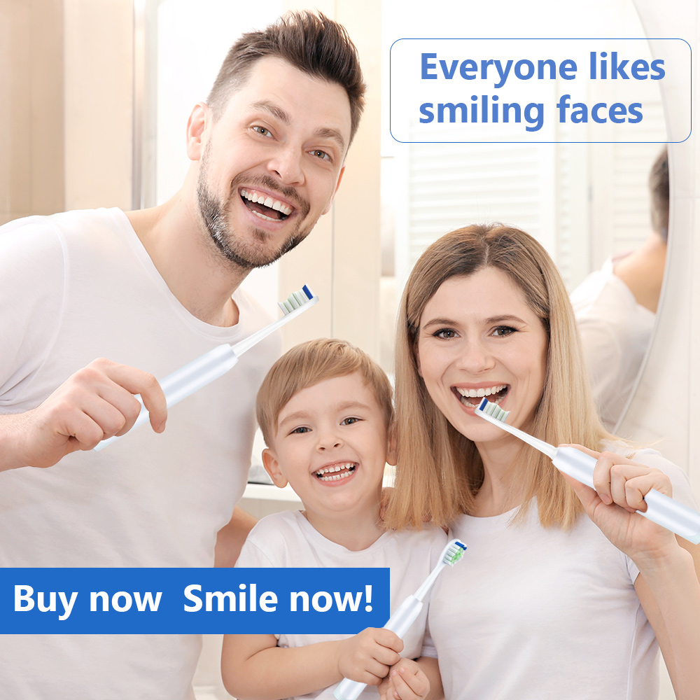 Delamu 8Pack Replacement Toothbrush Heads White 729 Delamu